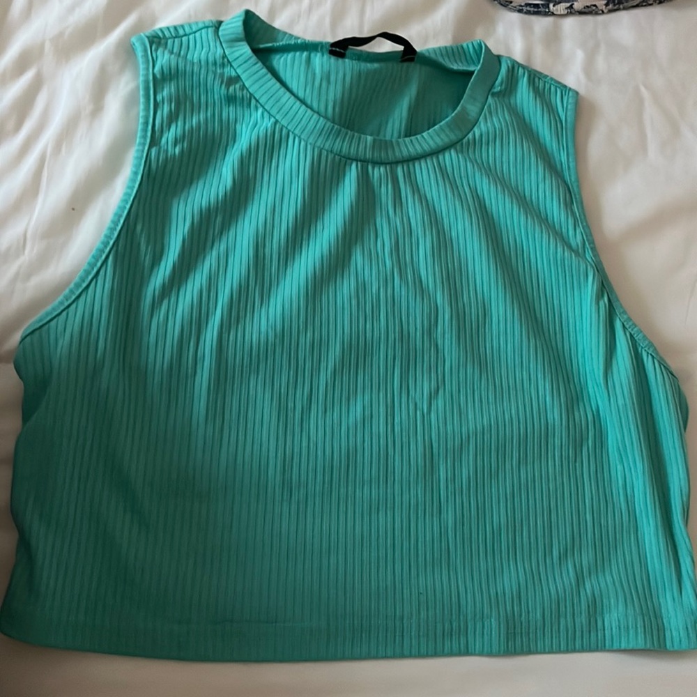 shein teal tank top